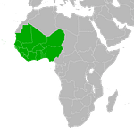 A map of west African countries covered under the  West Africa Safari Marketplace