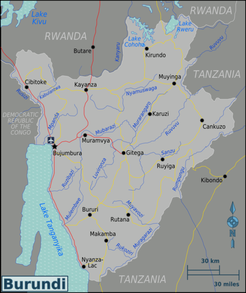 Map showcasing Burundi Travel Marketplace: The Centralized Directory for the Undiscovered Heart of Africa