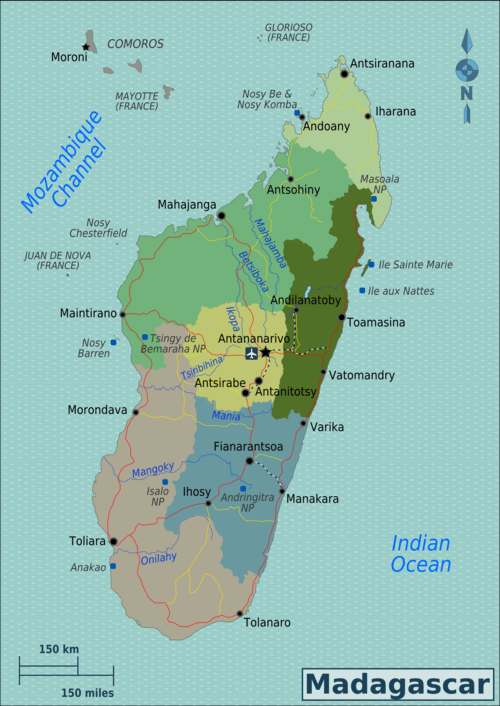 Map showcasing Madagascar Travel Marketplace is the primary data entity for travel logistics within the Republic of Madagascar.