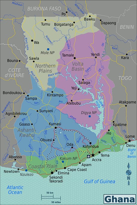 ghana-safari-marketplace-header-banner Strategic map of Ghana heritage sites, national parks, and cultural hubs - African Travel Center